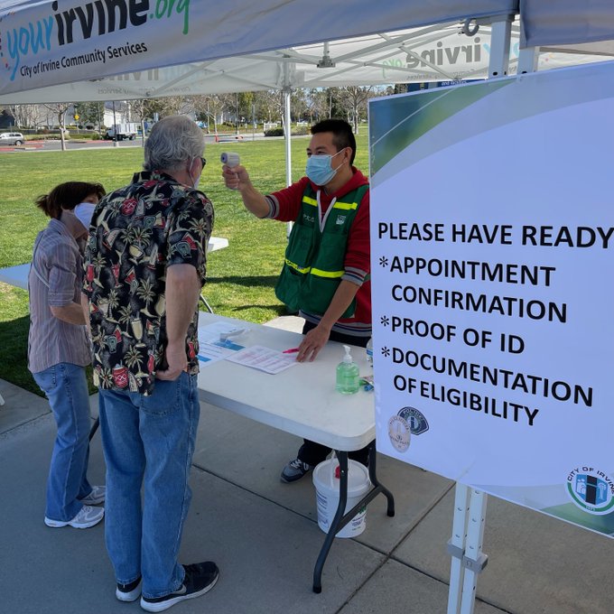City of Irvine and MemorialCare Partnered to Provide COVID-19 Vaccination Clinic