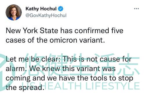美国已有四个州确认Omicron变异病毒病例