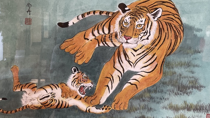 何念丹2022年虎畫展在阿罕布拉市舉行