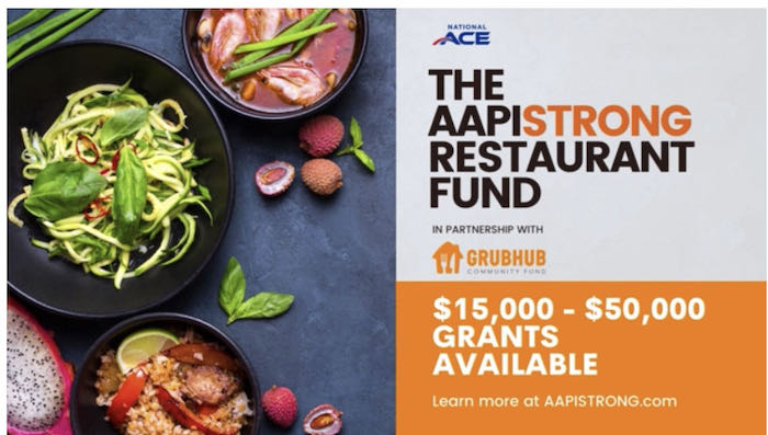 AAPISTRONG 亞太裔餐廳資金補助   今年申請時間延至 9月 4 日截止