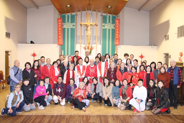 蒙市聖湯瑪斯天主堂新春慶祝彌撒送祝福