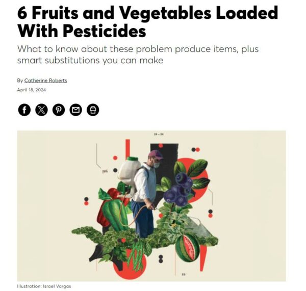 六種受農藥污染最嚴重的水果和蔬菜 你常吃嗎？