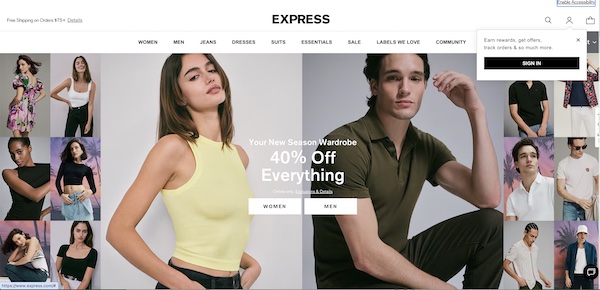 服飾零售商 Express申請破產 清倉銷售於23日開始